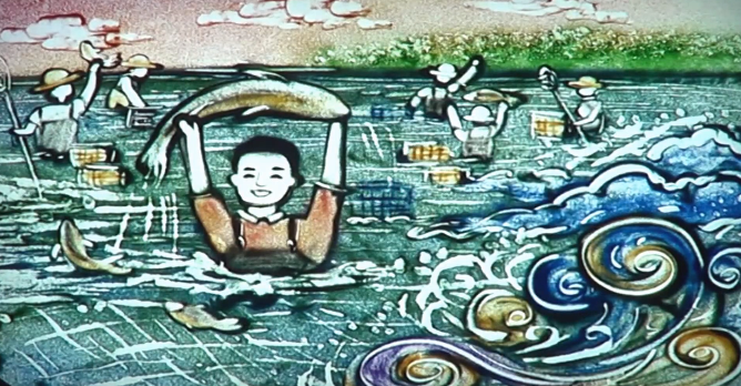 首发！最美沙画揭秘九江鱼如何游向全国！