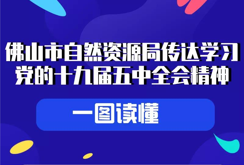 一图读懂 | 佛山市自然资源局传达学习党的十九届五中全会