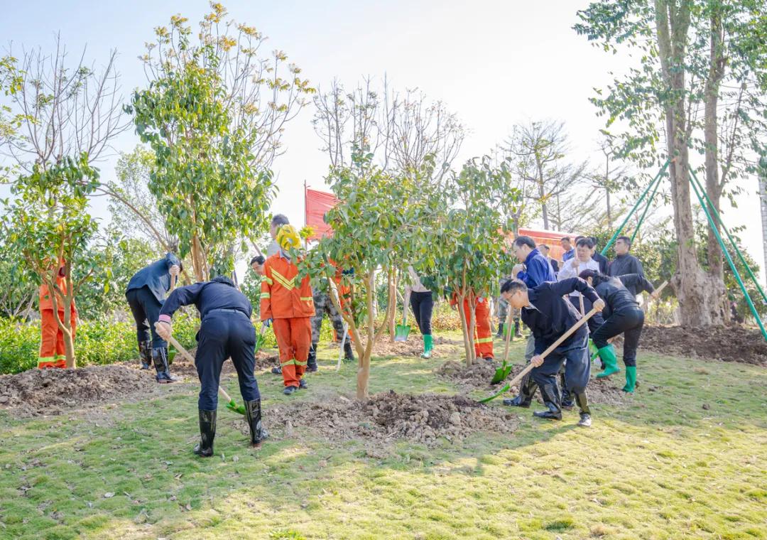 佛山市几套班子领导开展新春义务植树活动