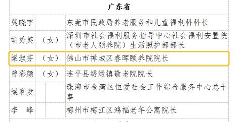 全市唯一！禅城1人上榜全国养老服务先进个人表彰名单