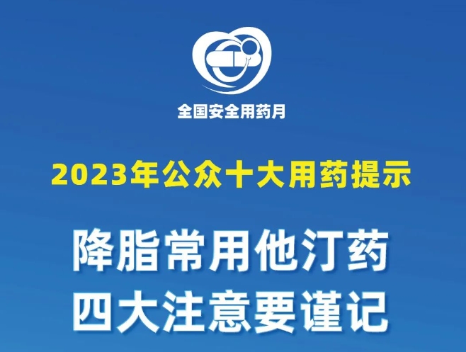 2023年公众十大用药提示