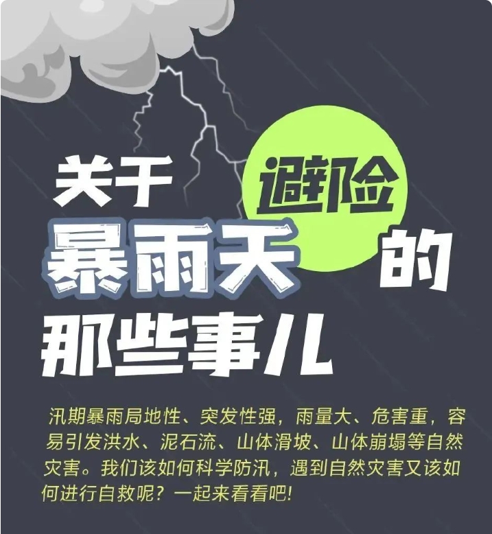 注意！这些防汛避险知识请牢记！