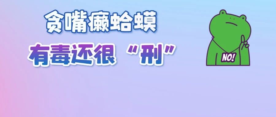 实惨！吃“癞蛤蟆”中毒，还要面临被法律制裁的风险！？