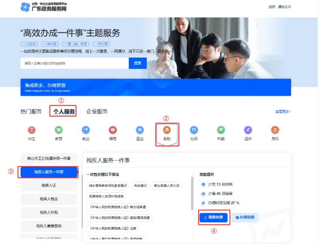 请收好！残疾人服务“一件事”申办指南→